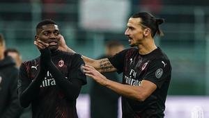 Zlatan Ibrahimovic (kanan) dan Rafael Leao (kiri). (Dok. Twitter/AC Milan)
