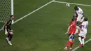 Spanyol sejatinya sempat tertinggal lebih dulu akibat gol Randal Kolo Muani. (AP Photo/Ariel Schalit)