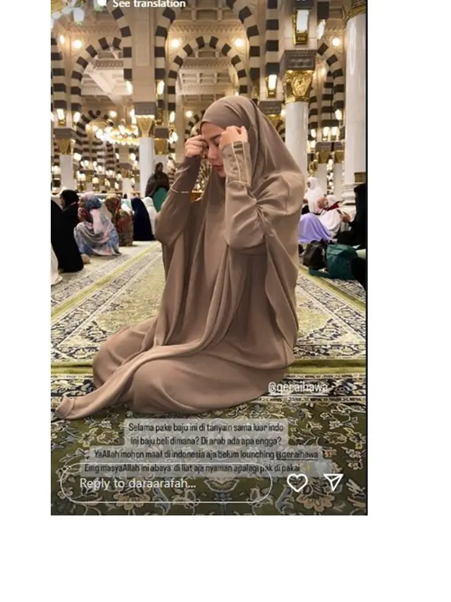 6 Potret Dara Arafah Jalani Umroh di Bulan Ramadhan, Terasa Istimewa