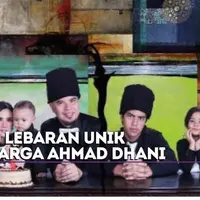 Foto Lebaran Unik Keluarga Ahmad Dhani