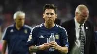 Striker tim nasional Argentina, Lionel Messi. (AFP/Mark Ralston)