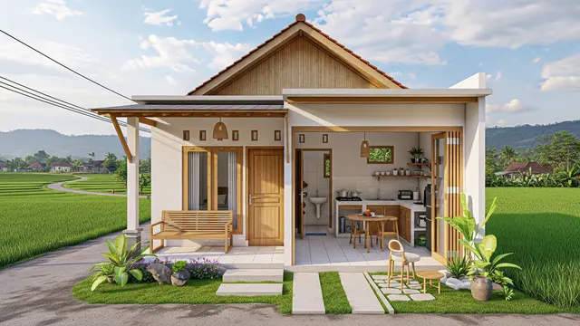 Rumah Kecil di Desa Tapi Terasa Adem dan Nyaman yang Bikin Betah