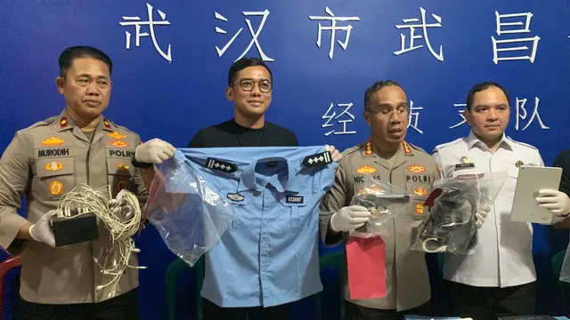 Polisi melakukan penggerebekan markas penipuan online berkedok “Kepolisian Cabang Distrik Wuchang" yang berlokasi di Lebak Bulus (Istimewa)
