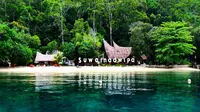 Pesona Pulau Suwarnadwipa Sumatera Barat. (Liputan6.com/ Novia Harlina)