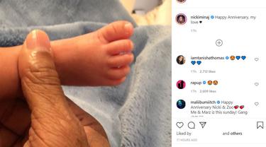 Ultah Pernikahan, Nicki Minaj Unggah Foto Bayinya untuk ...