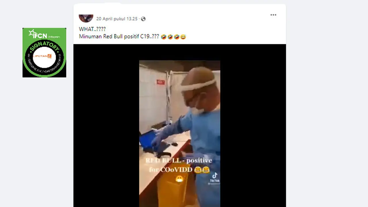 Penelusuran klaim video minuman Red Bull positif Covid-19
