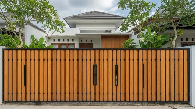 Model Pagar Kayu yang Bikin Rumah Kecil Terlihat Elegan dan Modern/Ilustrasi AI
