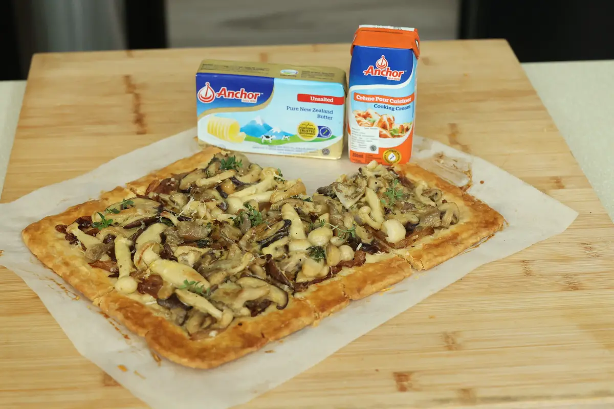 mushroom tart