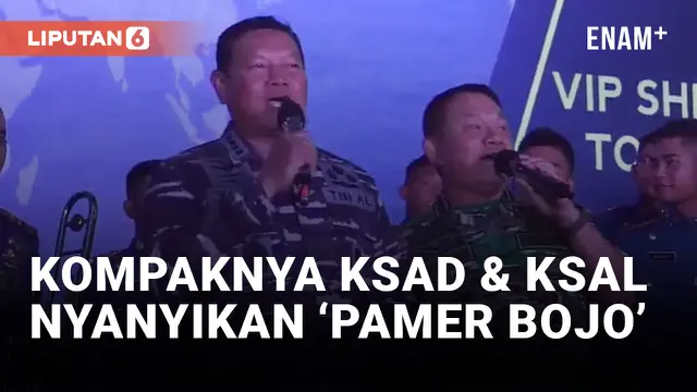 Jenderal Dudung dan Laksamana Yudo Kompak Nyanyi Bareng Prabowo