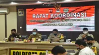 Rakor kesiapan kedatangan vaksin covid19 di Kabupaten Cirebon. Foto (istimewa)