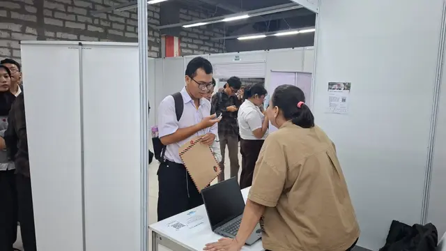 Job fair Depok. (Liputan6.com/Dicky Agung Prihanto)