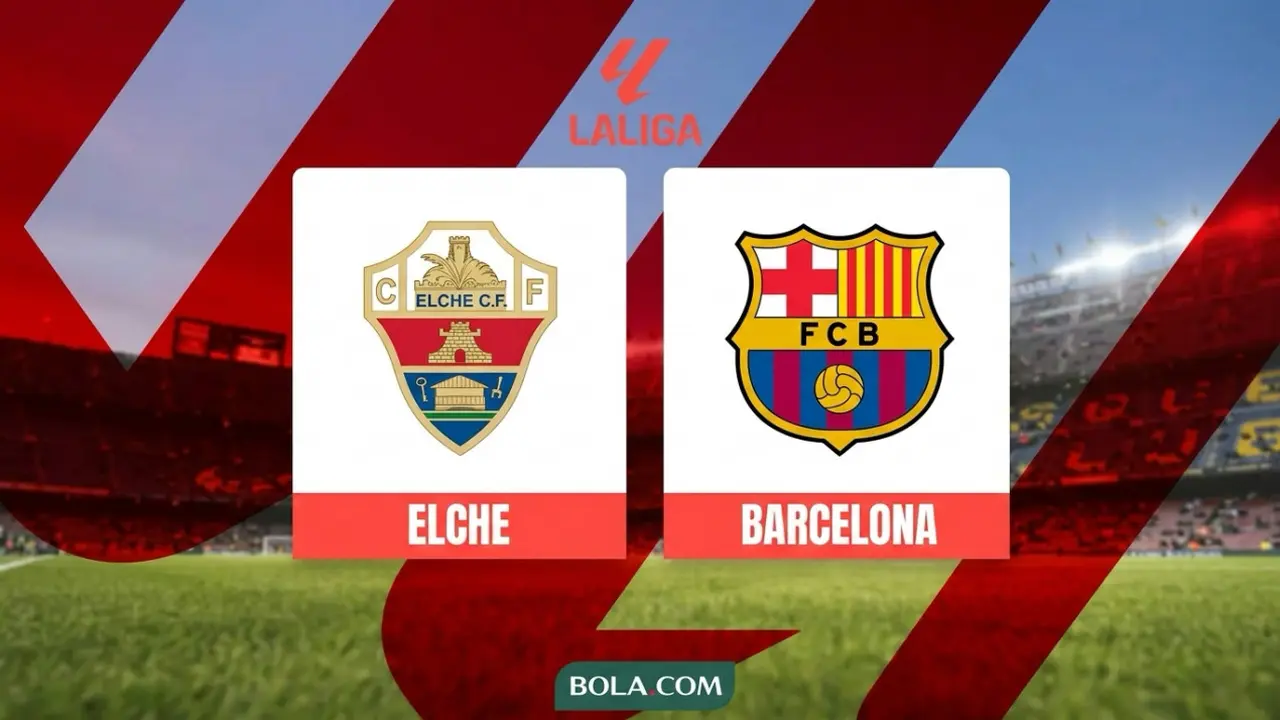 Ilustrasi Elche Vs Barcelona