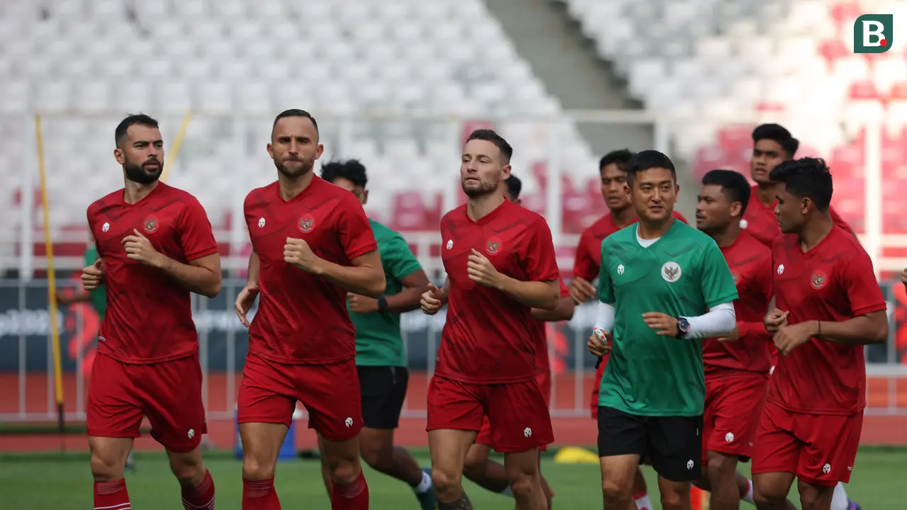 Latihan Timnas Indonesia Jelang Laga Perdana Melawan Kamboja di Piala AFF 2022