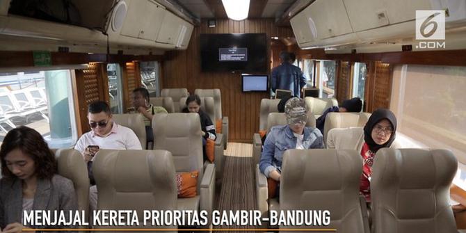 VIDEO: Mewahnya Kereta Kelas Prioritas Gambir-Bandung