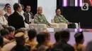 Debat Keempat Pilpres 2024 mengangkat tema terkait pembangunan berkelanjutan, sumber daya alam, lingkungan hidup, energi, pangan, agraria, masyarakat adat dan desa. (Liputan6.com/Angga Yuniar)
