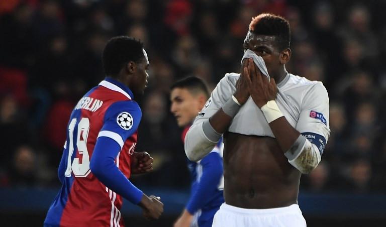 Gelandang Manchester United (MU) Paul Pogba. (AFP/Patrick Hertzog)