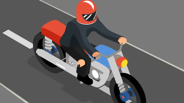 Ilustrasi balapan liar