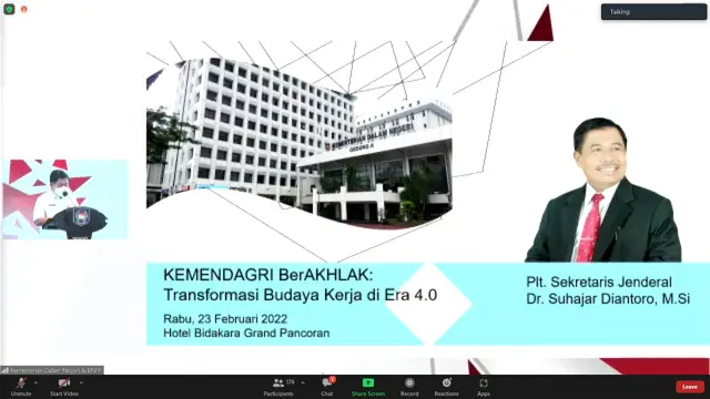 Kemendagri Gelar Internalisasi ASN BerAKHLAK secara Hybrid