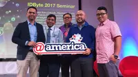 Seminar IDByte 2017 yang diadakan di Pacific Place, Jakarta, Rabu (27/9/2017). Liputan6.com/ Jeko Iqbal Reza