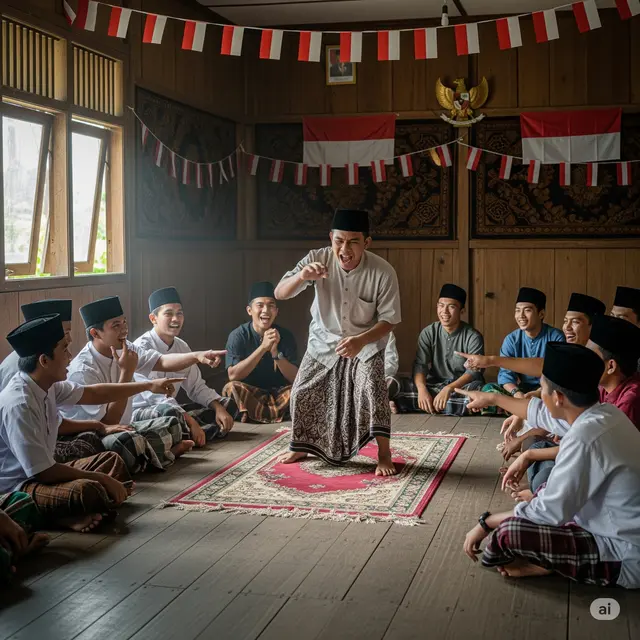 Lomba 17 Agustus di Pesantren