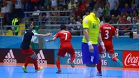 Iran menyingkirkan Brasil pada babak 16 besar Piala Dunia Futsal, Rabu (21/9/2016). (dok. FIFA)