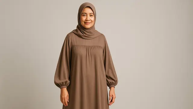 7 Rekomendasi Model Gamis Terbaru 2025 untuk Ibu Usia 50-an, Nyaman Dipakai dan Tampil Percaya Diri