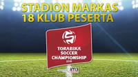 Stadion Markas 18 Klub Peserta Torabika Soccer Championship 2016 Presented by IM3 Ooredoo (Bola.com/Samsul Hadi)