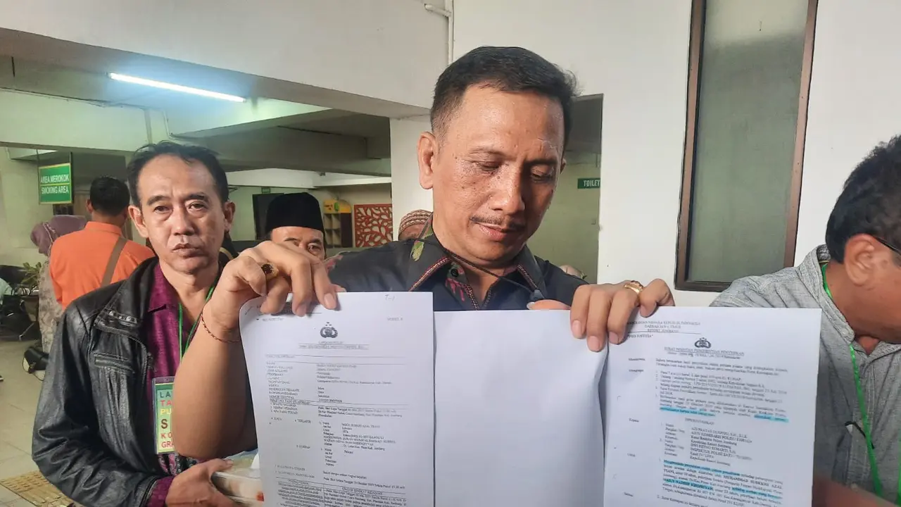 Kuasa hukum MSAT, Gede Pasek Suardika membeberkan materi duplik kliennya. (Dian Kurniawan/Lipiutan6.com)