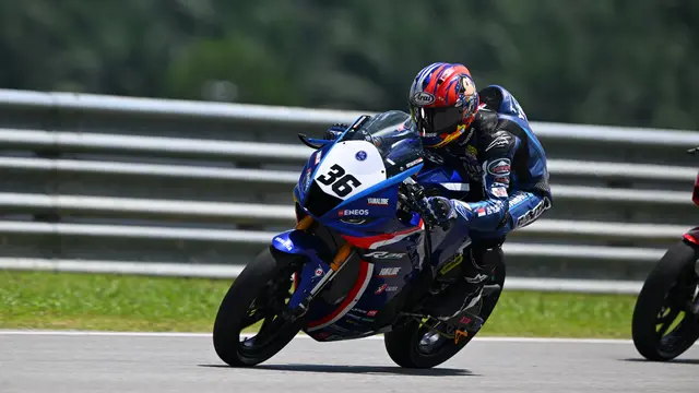 Pembalap Yamaha Racing Indonesia, M. Faerozi. (Bola.com/Yamaha Racing Indonesia)