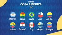 Copa America - Ilustrasi Logo Copa America 2021 (Bola.com/Adreanus Titus)