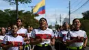 Sekelompok 1.296 wanita telah terdaftar di Angkatan Darat Kolombia bulan Februari lalu. (AFP/Raul Arboleda)