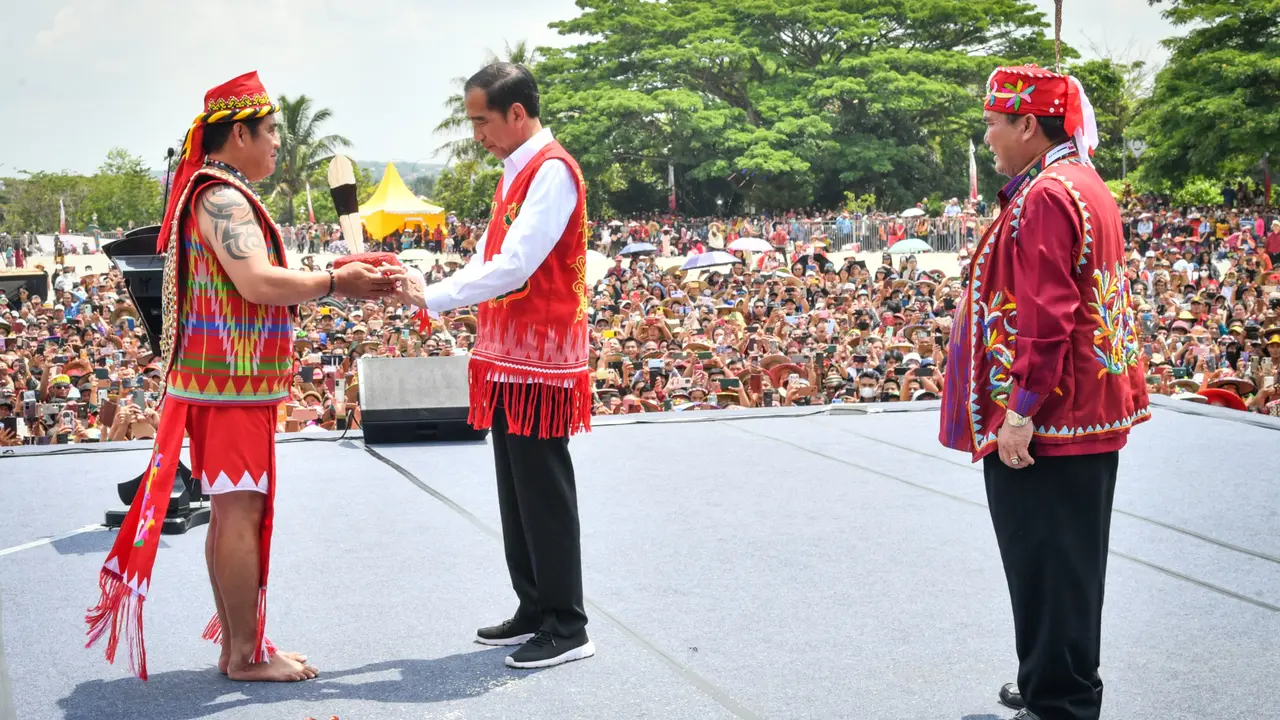 Presiden jokowi di Kutai Barat