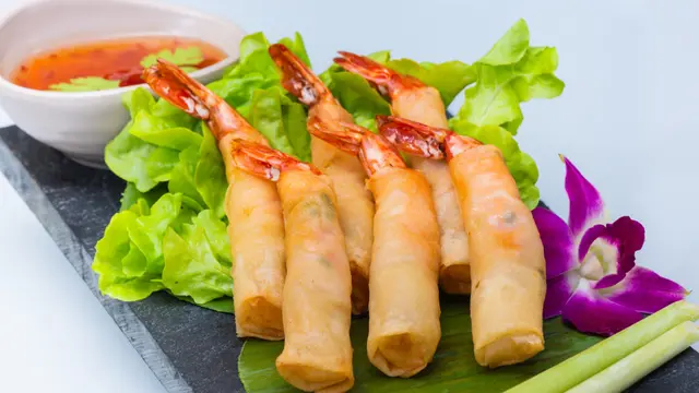Ilustrasi shrimp roll