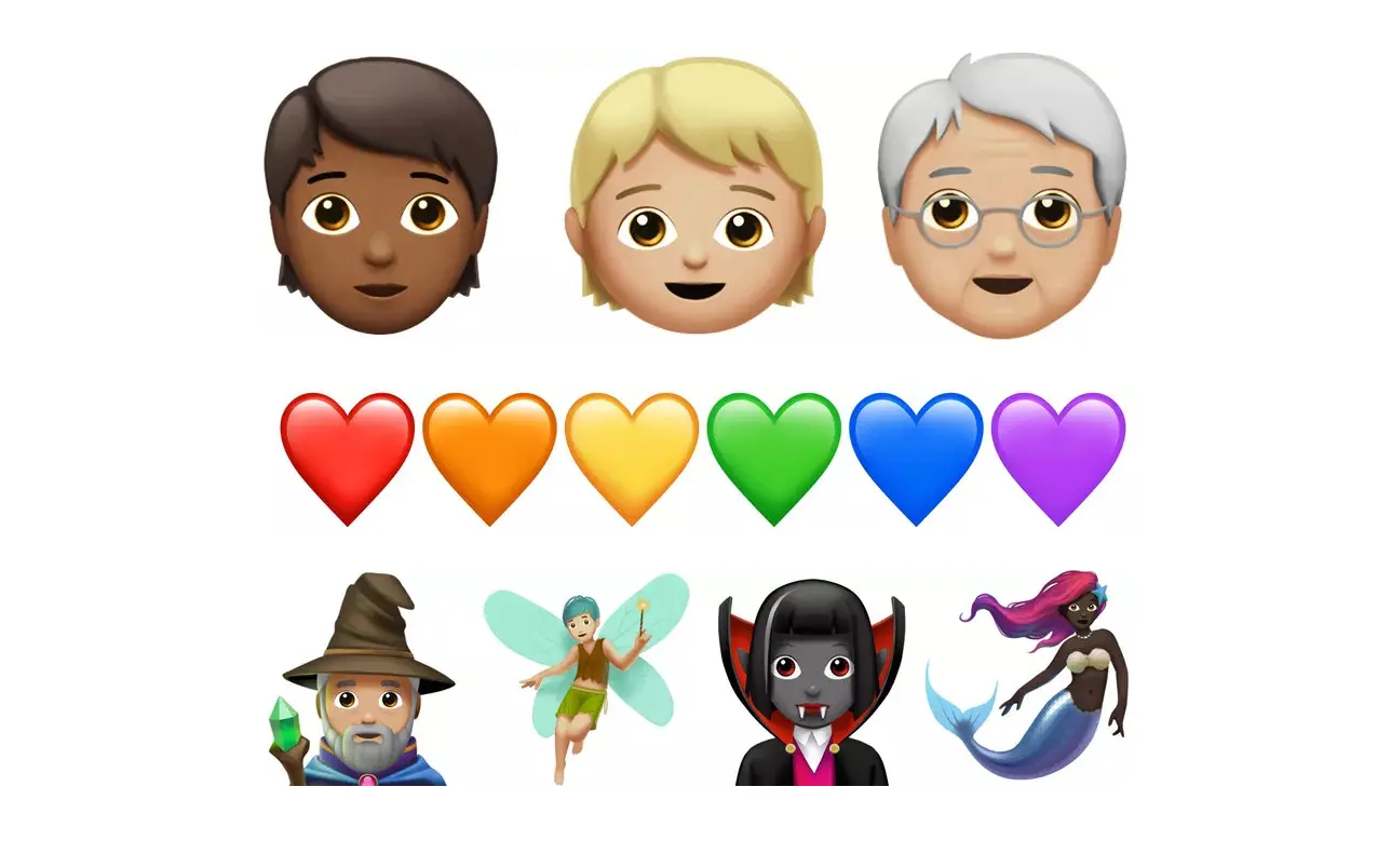 Beberapa emoji baru yang akan hadir pada update iOS 11.1 (Sumber: The Verge)