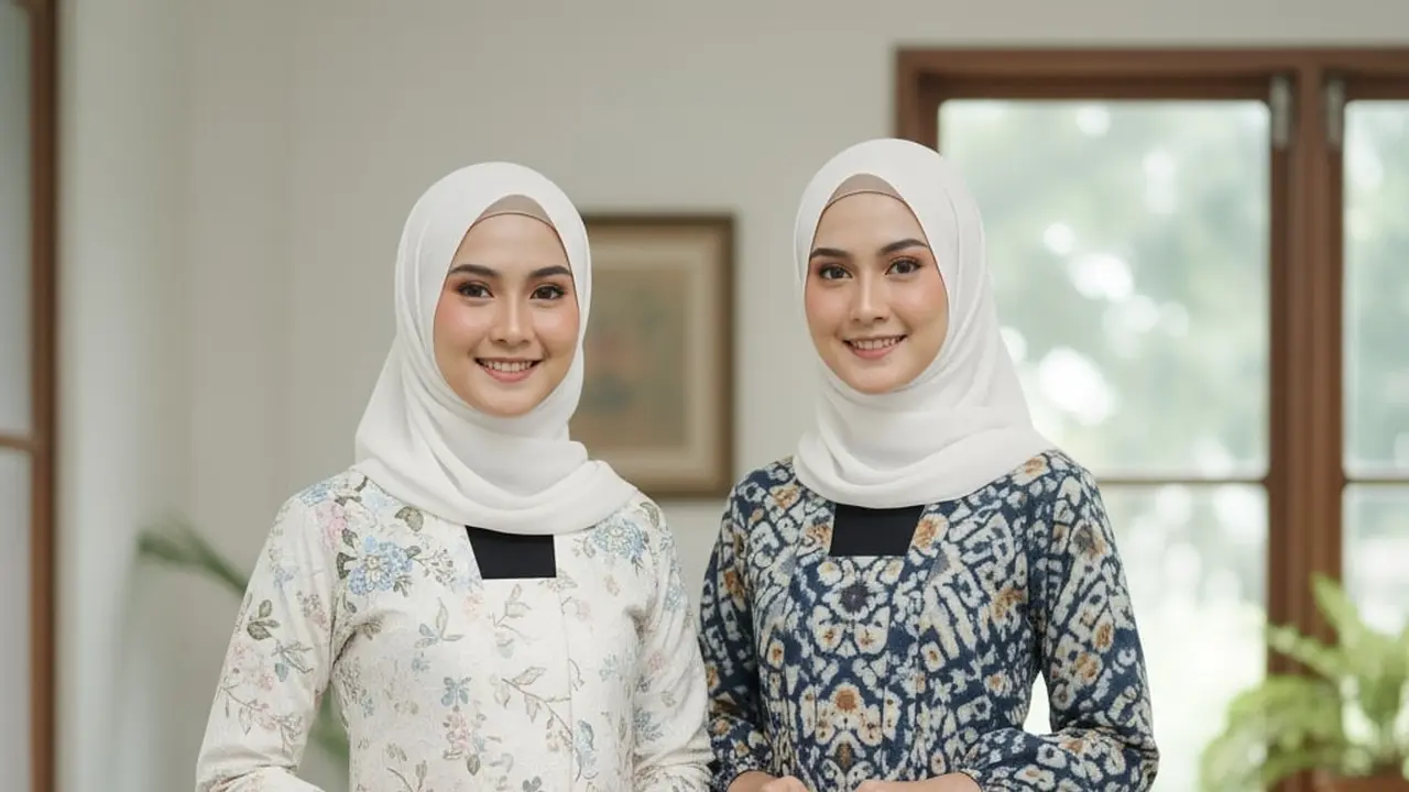 Kebaya Lengan Panjang Kutu Baru Simple Stylish Tren Terbaru 2025