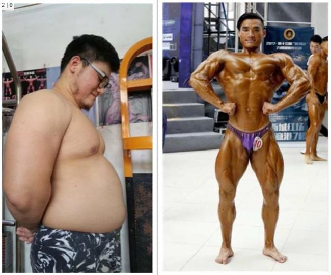 Zhang saat masih gemuk dan setelah melakukan diet/copyright odditycentral.com