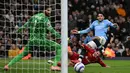 Meski tampil dominan dalam penguasaan bola, Manchester City gagal memanfaatkan sejumlah peluang mencetak gol. (Paul ELLIS/AFP)