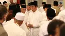 Presiden Joko Widodo saat menghadiri peringatan Nuzulul Quran 1438 Hijriah di Istana Negara, Jakarta, Senin (12/6). (Liputan6.com/Angga Yuniar)