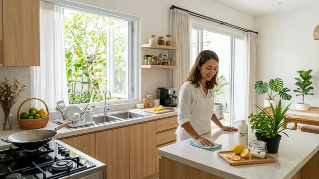 Cara Menghilangkan Bau Apek di Dapur (AI Generated)