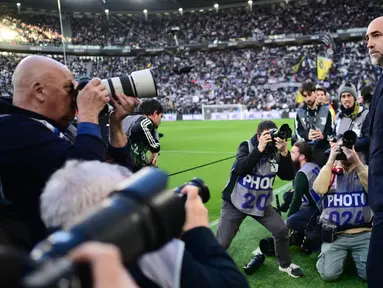 Pelatih baru Juventus, Igor Tudor, mempersembahkan kemenangan dalam debutnya sebagai pelatih Nyonya Tua. (AFP/Marco Bertorello)