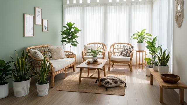 Sage Green dan Putih – Natural dan Menyegarkan