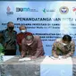 MoU kerja sama investasi di kawasan ekonomi khusus (KEK) Arun Lhokseumawe (Foto: PT Energi Mega Persada Tbk)