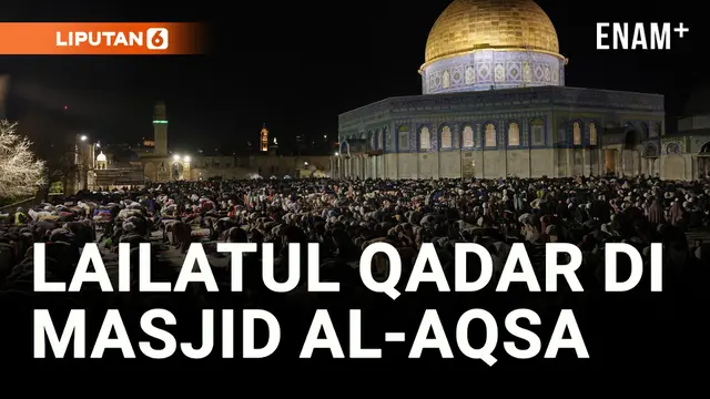 VIDEO:Sekitar 180.000 Jamaah Muslim Merayakan Lailatul Qadar di Masjid Al-Aqsa