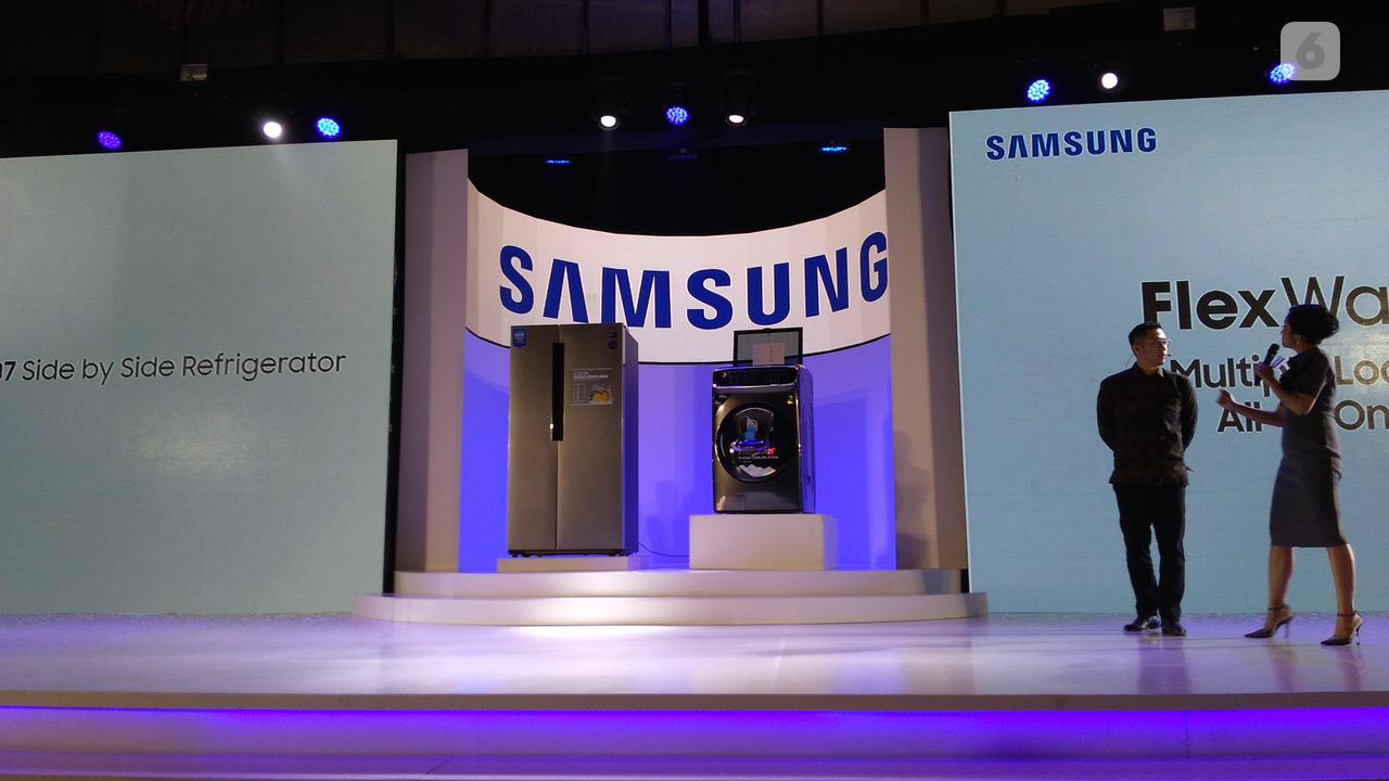 Kulkas Side by Side RS62 dan Mesin Cuci FlexWash dari Samsung