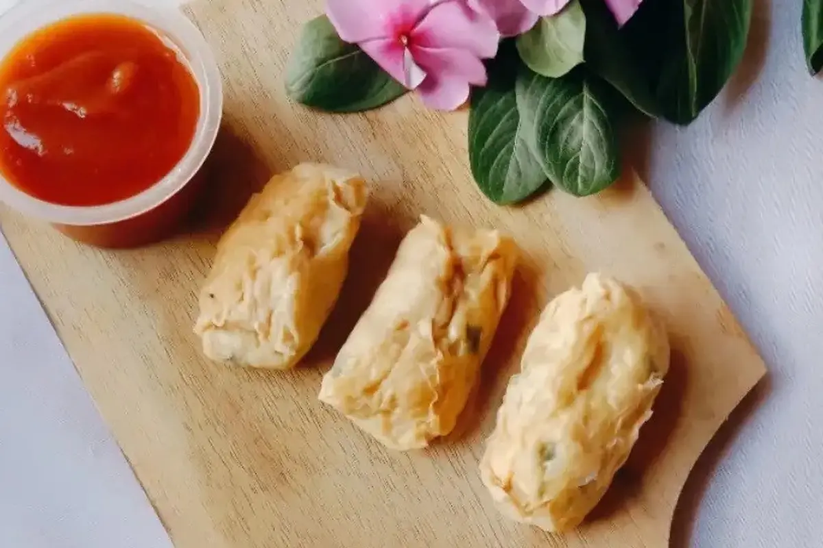 Resep lumpia ayam kukus. (dok. Cookpad @MitaKurniawan)