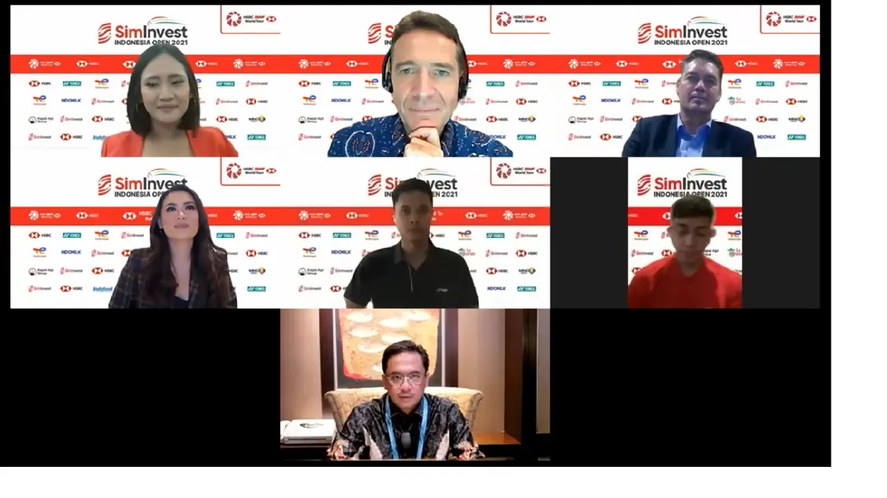 Konferensi pers Indonesia Open 2021.
