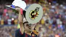 Xavi Hernandez. Legenda Barcelona ini pernah ditawari untuk bergabung dengan Manchester United saat masih diarsiteki Sir Alex Ferguson pada tahun 2000-an. Ia menolak dengan cepat karena sedang memilih fokus bersama Barcelona. (Foto: AFP/Lluis Gene)