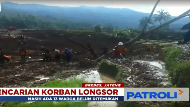 Tim Gabungan Tambah 600 Personel Cari Korban Longsor Brebes