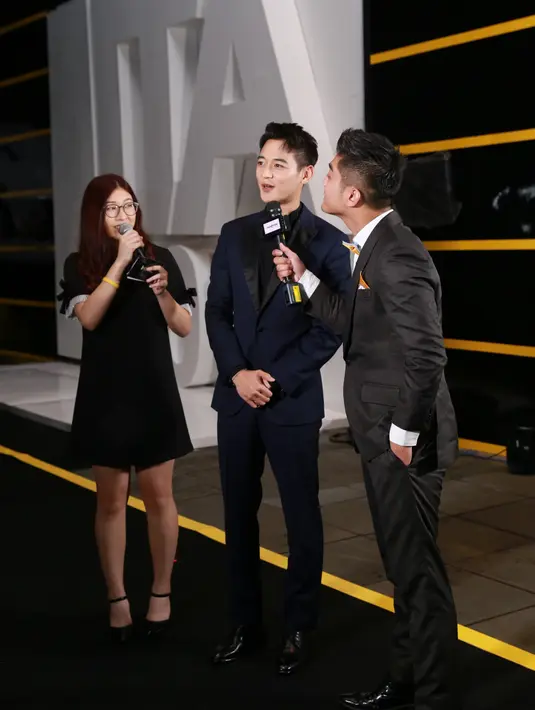 Rona bahagia begitu terpancar dari wajah Minho. Ia juga mengakui bahwa dirinya sangat senang bisa kembali datang ke Indonesia dan bertemu dengan para penggemar SHINee yang dikenal dengan sebutan Shawol. (Adrian Putra/Bintang.com)