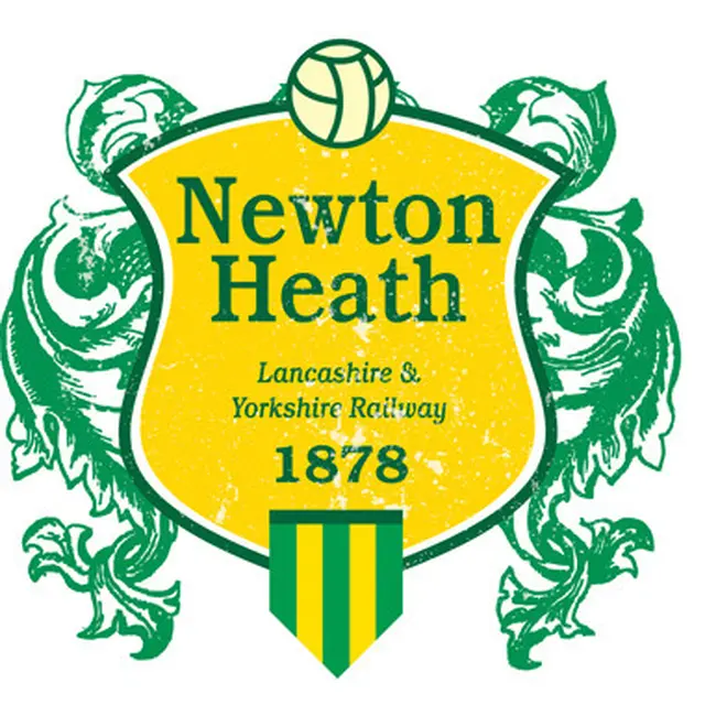 Logo Klub Newton Heath kedua, sebelum Manchester United.